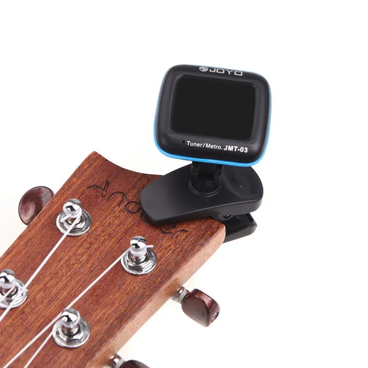 JOYO JMT-03 จูนเนอร์กีตาร์แบบพกพา คลิปหนีบ รองรับโหมดจูน MIC และ CLIP 2-in-1 หมุนได้ 360 องศา สำหรับกีตาร์ ไวโอลิน อูคูเลเล่, JMT-03