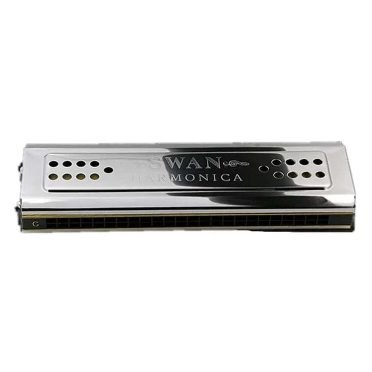 Swan SW24-12A ฮาร์โมนิก้าสองหน้า 24 รู สำหรับผู้เริ่มต้น เล่นหลายเสียง สำหรับผู้ใหญ่ เด็ก การแสดง, SW24-12A ฮาร์โมนิก้าโพลีโฟนิก 24 รู