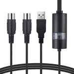 สาย USB MIDI WERSI UM-18 MidiPort สาย Midi เปียโนไฟฟ้า กลองอิเล็กทรอนิกส์ แก้ไขเพลง ความยาว: 2ม.