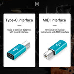 อะแดปเตอร์ Type-C ตัวเมียเป็น MIDI ตัวผู้ สำหรับเครื่องดนตรีอิเล็กทรอนิกส์