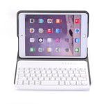 A03 สำหรับ iPad mini 3 / 2 / 1 เคสแท็บเล็ตพับแนวนอน ABS บางพิเศษสากล + คีย์บอร์ดบลูทูธ