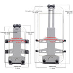 M10 Bolt Ball-Head Motorcycle Multi-function Eight-jaw Aluminum Phone Navigation Holder Bracket, M10 Bolt