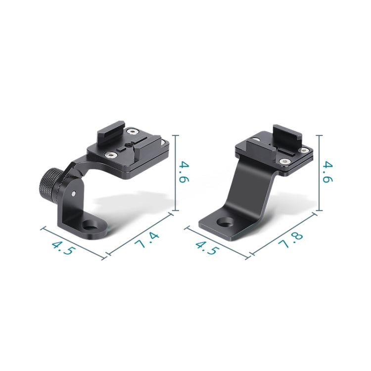 ขาจับโทรศัพท์อลูมิเนียมอัลลอยด์สำหรับแฮนด์บาร์มอเตอร์ไซค์ RUIGPRO สำหรับ GoPro/ Insta360/DJI OSMO กล้องกีฬา