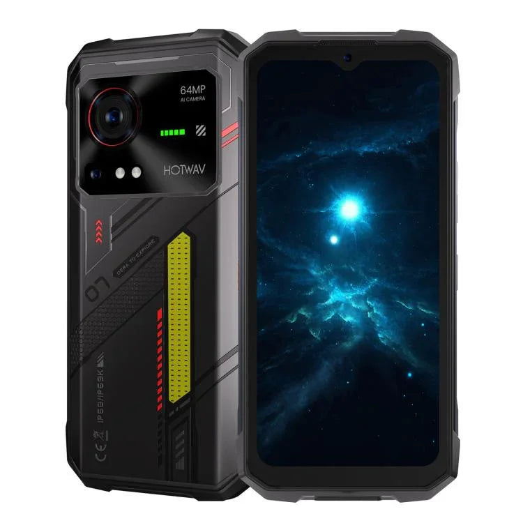 HOTWAV Hyper 7 โทรศัพท์กันกระแทก, 8GB+256GB, แบตเตอรี่ 10800mAh, 6.6 นิ้ว Android 14 MediaTek Dimensity 7050 5G, เครือข่าย: 5G, OTG, NFC