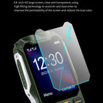 กันน้ำ กันกระแทก กันฝุ่น แบตเตอรี่ 16800mAh หน้าจอ 2.4 นิ้ว ปุ่ม 21 ปุ่ม บลูทูธ ไฟฉาย LED วิทยุ FM SOS รองรับซิมคู่ เครือข่าย 2G รุ่น Q8 2G
