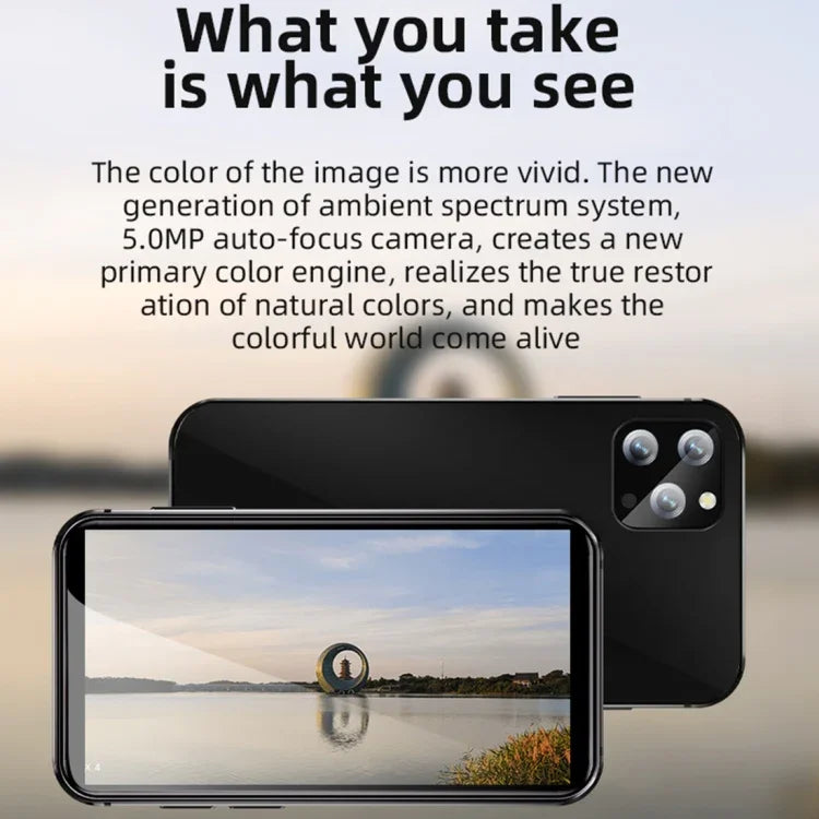 โทรศัพท์ Android 8.1 ขนาด 3.0 นิ้ว MTK6580 Quad Core 1.3GHz, เครือข่าย: 3G, ซิมคู่, เวอร์ชันทั่วโลกพร้อม Google Play
