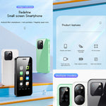 โทรศัพท์ขนาด 2.5 นิ้ว MTK6580 Quad Core สูงสุด 1.3GHz, บลูทูธ, WiFi, FM, เครือข่าย: 3G, ซิมคู่, XS13