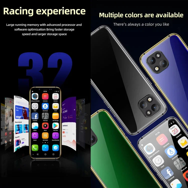 สแกนใบหน้าอินฟราเรด, โทรศัพท์ Android 6.0 ขนาด 3.46 นิ้ว MTK6737 Quad Core สูงสุด 1.1GHz, บลูทูธ, WiFi, FM, เครือข่าย: 4G, GPS, ซิมคู่, 3GB+64GB