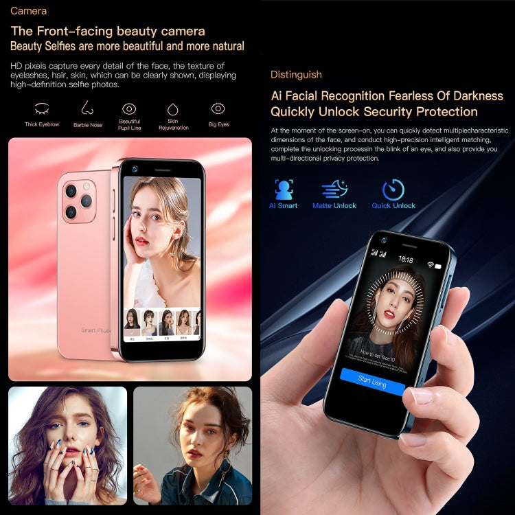 โทรศัพท์ Android 10.0 ขนาด 3.0 นิ้ว MTK6750 Octa Core, บลูทูธ, WiFi, OTG, เครือข่าย: 4G, ซิมคู่, รองรับ Google Play, 2GB+16GB