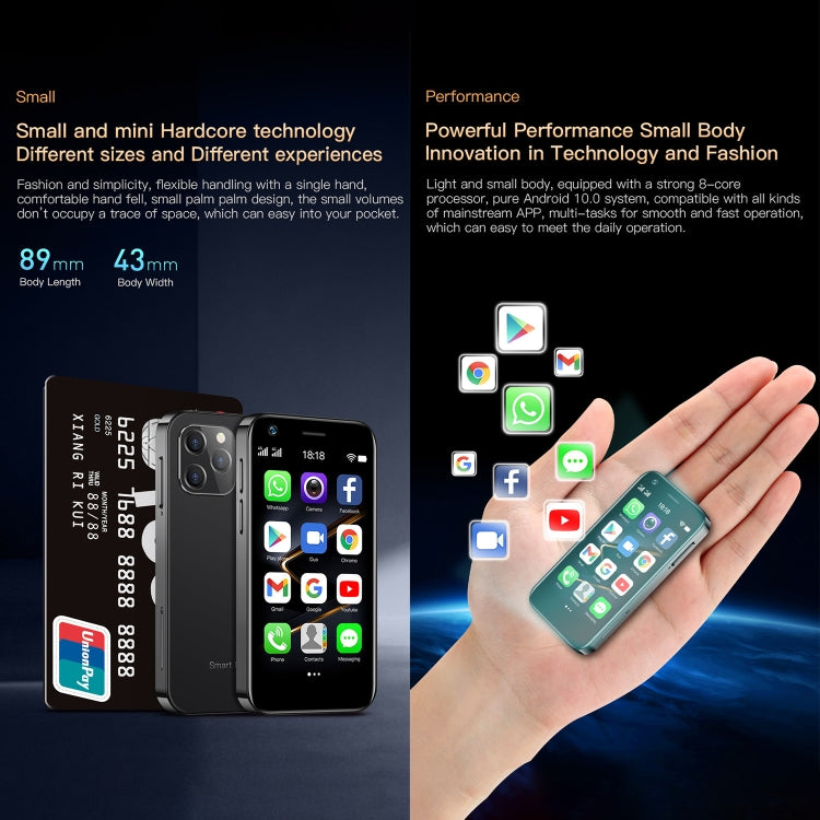 SOYES XS12 Pro, 4GB+64GB 3.0 นิ้ว Android 10.0 MTK6750 Octa Core, Bluetooth, WiFi, FM, OTG, เครือข่าย: 4G, Dual SIM, รองรับ Google Play, 4GB+64GB