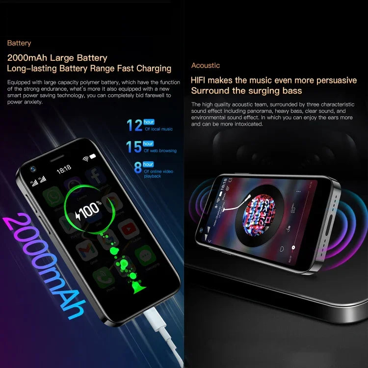 SOYES XS12 Pro, 4GB+64GB 3.0 นิ้ว Android 10.0 MTK6750 Octa Core, Bluetooth, WiFi, FM, OTG, เครือข่าย: 4G, Dual SIM, รองรับ Google Play, 4GB+64GB