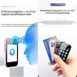 สแกนใบหน้า, หน้าจอ 3.0 นิ้ว Android 9.0 MTK6739CW Quad Core สูงสุด 1.28GHz, OTG, เครือข่าย: 4G, ซิมคู่, รองรับ Google Play, 3GB+32GB
