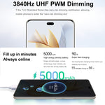 กล้องหลังสามตัว + กล้องหน้าคู่, สแกนลายนิ้วมือบนหน้าจอ, หน้าจอ 6.78 นิ้ว Magic UI 7.1 Android 13 Qualcomm Snapdragon 8+ Gen 1 Octa Core สูงสุด 3.0GHz, เครือข่าย: 5G, OTG, NFC, ไม่รองรับ Google Play, Honor 90 Pro 5G 12GB+256GB