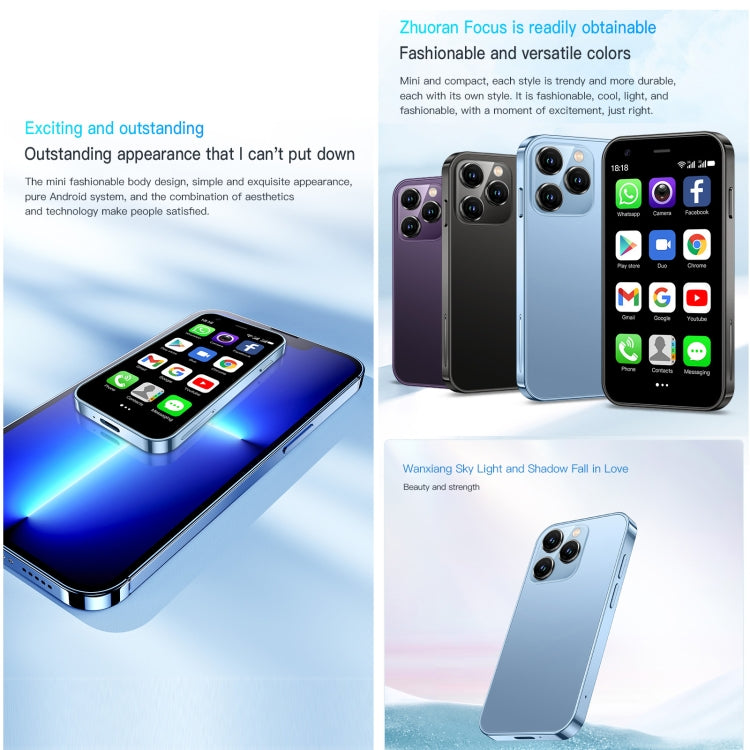 หน้าจอ 3.0 นิ้ว Android 8.1 MTK6580 Quad Core สูงสุด 1.3GHz, บลูทูธ, WiFi, GPS, เครือข่าย: 3G, ซิมคู่, SOYES XS15