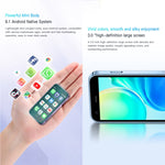 หน้าจอ 3.0 นิ้ว Android 8.1 MTK6580 Quad Core สูงสุด 1.3GHz, บลูทูธ, WiFi, GPS, เครือข่าย: 3G, ซิมคู่, SOYES XS15