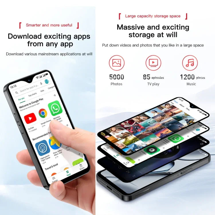 SOYES XS18 Pro Max, 2GB+16GB, สแกนใบหน้า, 4.3 นิ้ว Android 8.1 MTK6737A Quad Core, เครือข่าย: 4G, OTG, ซิมคู่, XS18 Pro Max