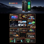 Blackview BV4800 SE โทรศัพท์กันกระแทก, 4GB+64GB, 6.56 นิ้ว Android 15 UMS9320E T615 Octa Core, เครือข่าย: 4G, OTG, NFC, BV4800 SE 4GB+64GB