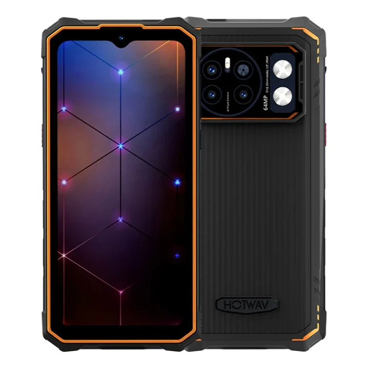 HOTWAV CYBER 13, โทรศัพท์กันน้ำกันฝุ่น IP68/IP69K, 8GB+128GB, 10800mAh, 6.6 นิ้ว Android 14.0 Unisoc T606 Octa Core, เครือข่าย: 4G, NFC, OTG
