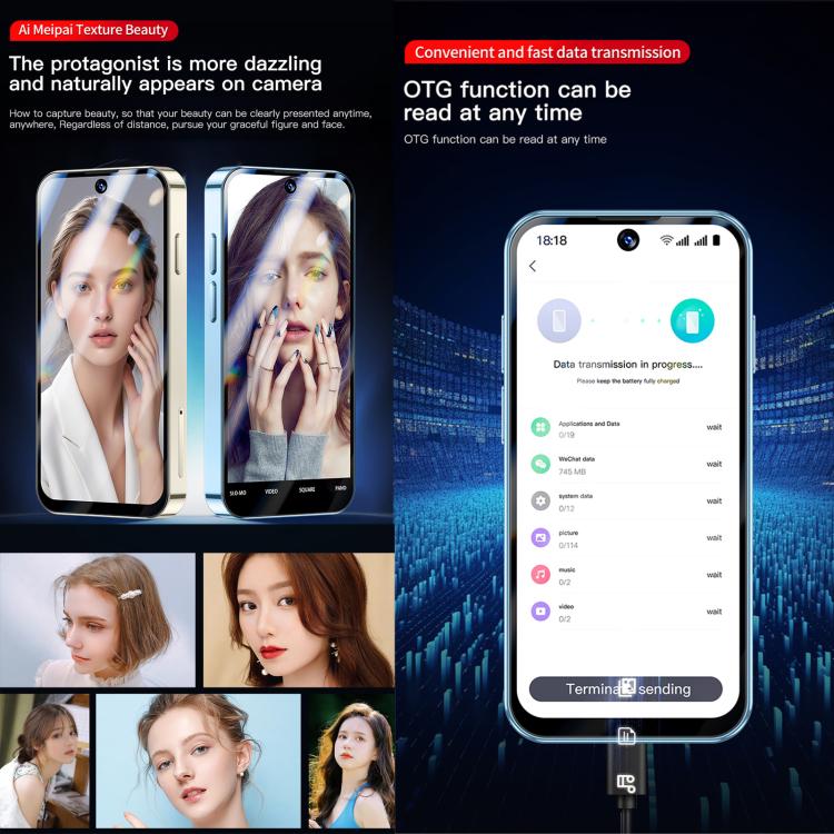 SOYES XS19 Pro, 4GB+64GB, 3.8 นิ้ว Android 12.0 MTK6762 Quad Core, เครือข่าย: 4G, Dual SIM, GPS, OTG, รองรับ Google Play Store, 4GB+64GB