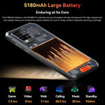 Blackview BV4800 Pro, 4GB+128GB, IP68/IP69K/MIL-STD-810H, 6.56 นิ้ว Android 14 Unisoc T606 Octa Core, เครือข่าย: 4G, OTG