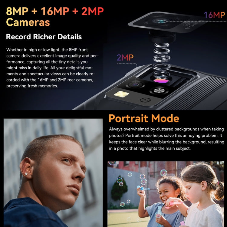 Blackview BV4800 Pro, 4GB+128GB, IP68/IP69K/MIL-STD-810H, 6.56 นิ้ว Android 14 Unisoc T606 Octa Core, เครือข่าย: 4G, OTG