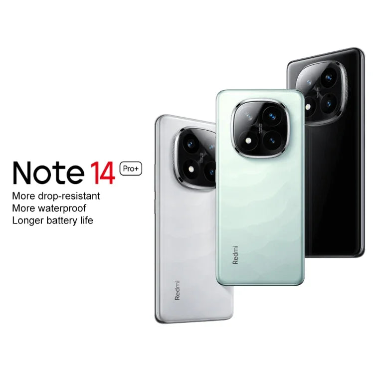 Xiaomi Redmi Note 14 Pro+, 16GB+512GB, 6.67 นิ้ว Xiaomi HyperOS Snapdragon 7s Gen 3 Octa Core, NFC, เครือข่าย: 5G, 16GB+512GB
