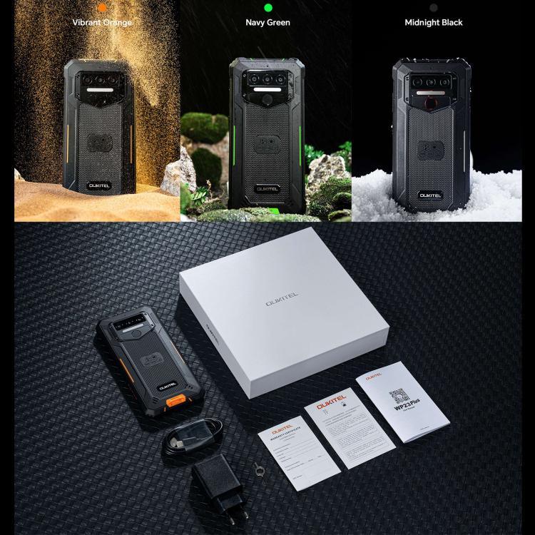 Oukitel WP23 Plus โทรศัพท์กันกระแทก, 8GB+256GB, 6.52 นิ้ว Android 14.0 Unisoc T606 Octa-core, NFC, OTG, เครือข่าย: 4G, WP23 Plus 8GB+256GB