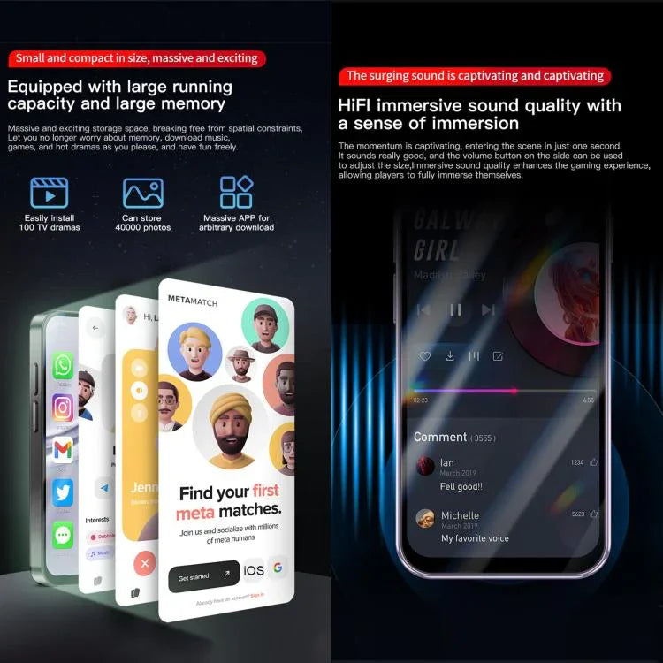 SOYES XS19 Pro, 6GB+128GB, 3.8 นิ้ว Android 12.0 MTK6762 Quad Core, เครือข่าย: 4G, ซิมคู่, GPS, OTG, รองรับ Google Play Store, 6GB+128GB