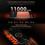 Oukitel WP55 5G โทรศัพท์กันกระแทก, 12GB+256GB, กล้อง 108MP, สแกนนิ้วมือ, 6.6 นิ้ว MediaTek Dimensity 7025 Octa Core, NFC, OTG, เครือข่าย: 5G, WP55