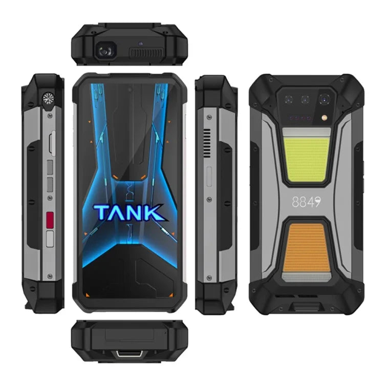 Unihertz 8849 Tank 2 Pro โทรศัพท์กันกระแทกพร้อมโปรเจกเตอร์กล้องมองเห็นในที่มืด, 12GB+256GB, 6.79 นิ้ว Android 14 MTK6789 Octa Core, เครือข่าย: 4G