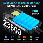 Unihertz 8849 Tank 2 Pro โทรศัพท์กันกระแทกพร้อมโปรเจกเตอร์กล้องมองเห็นในที่มืด, 12GB+256GB, 6.79 นิ้ว Android 14 MTK6789 Octa Core, เครือข่าย: 4G