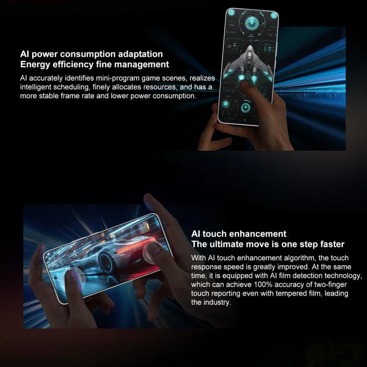 Honor X60 GT, 12GB+256GB, สแกนนิ้วมือบนหน้าจอ, 6.7 นิ้ว MagicOS 9.0 Android 15.0 Snapdragon 8+ Gen 1 Octa Core, เครือข่าย: 5G, OTG, NFC, 12GB+256GB