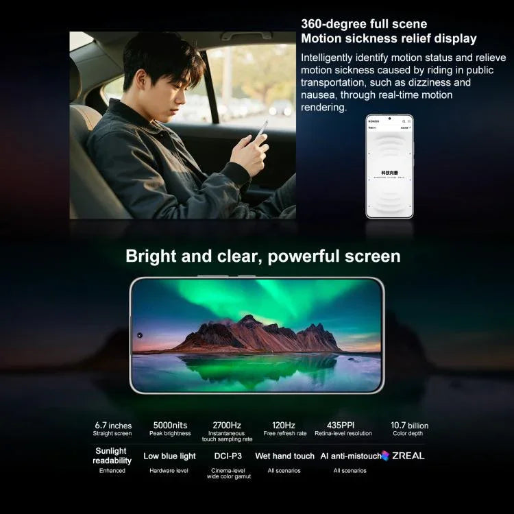 Honor X60 GT, 12GB+256GB, สแกนนิ้วมือบนหน้าจอ, 6.7 นิ้ว MagicOS 9.0 Android 15.0 Snapdragon 8+ Gen 1 Octa Core, เครือข่าย: 5G, OTG, NFC, 12GB+256GB