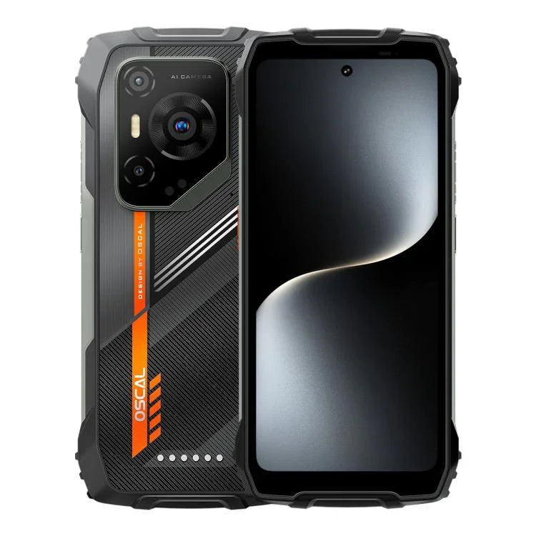 Blackview Oscal Pilot 3 โทรศัพท์กันกระแทก 5G, 12GB+256GB, กล้องมองเห็นในที่มืด, 6.56 นิ้ว Android 15 MediaTek Dimensity 6300 Octa Core, เครือข่าย: 5G, OTG, NFC