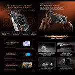 Blackview Oscal Pilot 3 โทรศัพท์กันกระแทก 5G, 12GB+256GB, กล้องมองเห็นในที่มืด, 6.56 นิ้ว Android 15 MediaTek Dimensity 6300 Octa Core, เครือข่าย: 5G, OTG, NFC