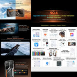 Blackview Oscal Pilot 3 โทรศัพท์กันกระแทก 5G, 12GB+256GB, กล้องมองเห็นในที่มืด, 6.56 นิ้ว Android 15 MediaTek Dimensity 6300 Octa Core, เครือข่าย: 5G, OTG, NFC
