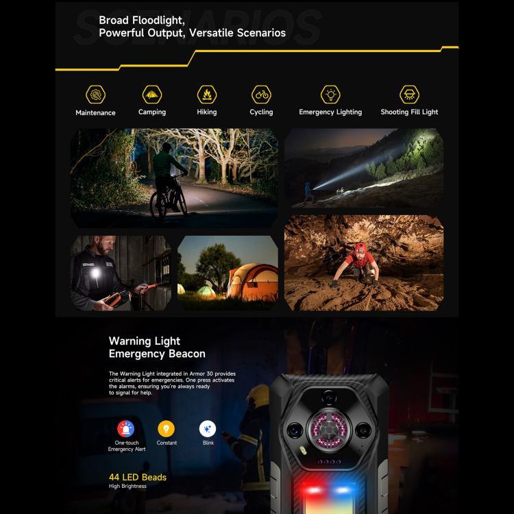 Ulefone Armor 30, 12GB+512GB, กล้องมองเห็นในที่มืด, โทรศัพท์กันน้ำกันฝุ่น IP68/IP69K, 6.95 นิ้ว Android 15 MediaTek Helio G100 Octa Core, เครือข่าย: 4G, NFC, OTG, Armor 30