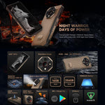 Ulefone Armor X16 Pro, 5GB+256GB, กล้องมองเห็นในที่มืด, โทรศัพท์กันน้ำกันฝุ่น IP68/IP69K, 6.56 นิ้ว Android 15 MediaTek Dimensity 6300 Octa Core, เครือข่าย: 5G, NFC, OTG, Armor X16 Pro, 8GB+256GB
