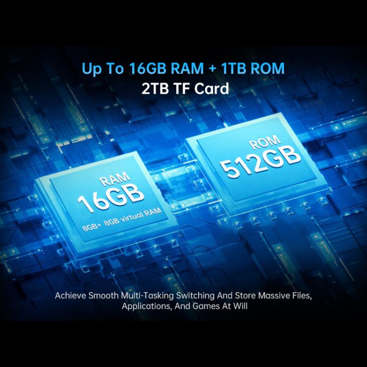 Unihertz Tank 4 Pro โทรศัพท์กันกระแทกพร้อมโปรเจคเตอร์, 16GB+512GB, กล้องมองกลางคืน, หน้าจอ 6.73 นิ้ว Android 13 Dimensity 8300 Octa Core, เครือข่าย: 5G, NFC, 16GB+512GB