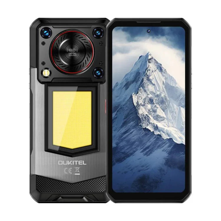 Oukitel WP56 โทรศัพท์กันกระแทก, 12GB+512GB, กล้อง 108MP, ระบบสแกนลายนิ้วมือ, 6.8 นิ้ว Android 15 MTK Dimensity 7050 Octa Core, NFC, OTG, เครือข่าย: 5G