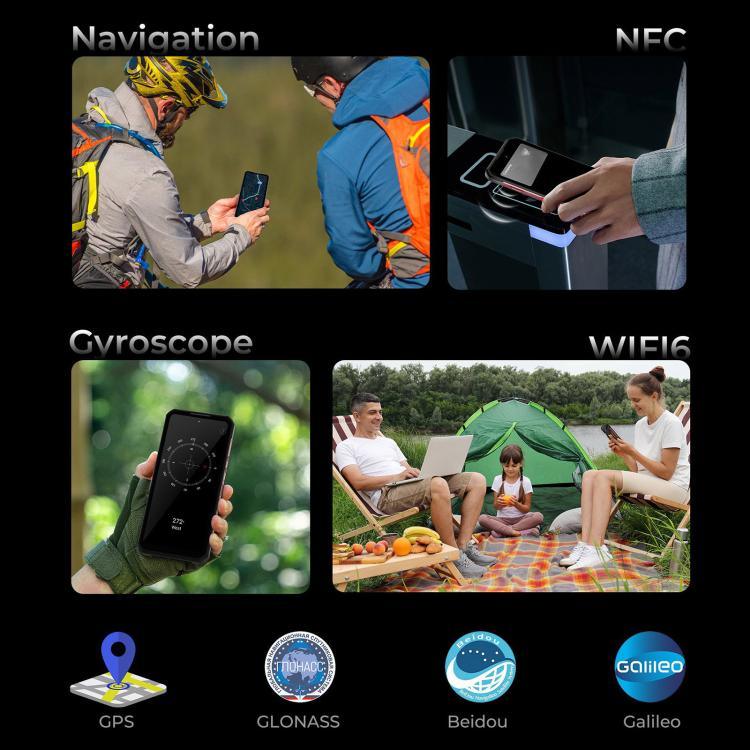 Oukitel WP56 โทรศัพท์กันกระแทก, 12GB+512GB, กล้อง 108MP, ระบบสแกนลายนิ้วมือ, 6.8 นิ้ว Android 15 MTK Dimensity 7050 Octa Core, NFC, OTG, เครือข่าย: 5G