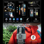 Ulefone Armor 33 โทรศัพท์กันกระแทก, 12GB+512GB, 6.95 นิ้ว Android 15 MediaTek Helio G100 Octa Core, เครือข่าย: 4G, OTG, NFC, ไฟ LED, Armor 33
