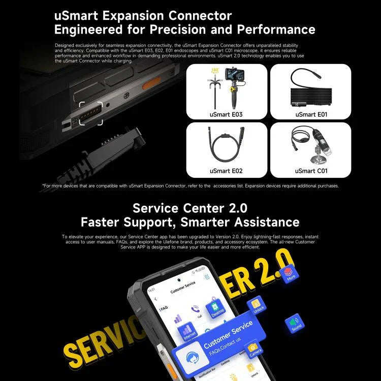 Ulefone Armor 33 โทรศัพท์กันกระแทก, 12GB+512GB, 6.95 นิ้ว Android 15 MediaTek Helio G100 Octa Core, เครือข่าย: 4G, OTG, NFC, ไฟ LED, Armor 33
