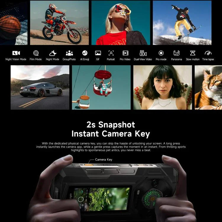 Ulefone Armor 33 Pro โทรศัพท์กันกระแทก, 16GB+512GB, กล้องมองเห็นในที่มืด, 6.95 นิ้ว + 3.4 นิ้ว จอคู่ Android 14 MediaTek Dimensity 7300X Octa Core, เครือข่าย: 5G, OTG, NFC, Armor 33 Pro