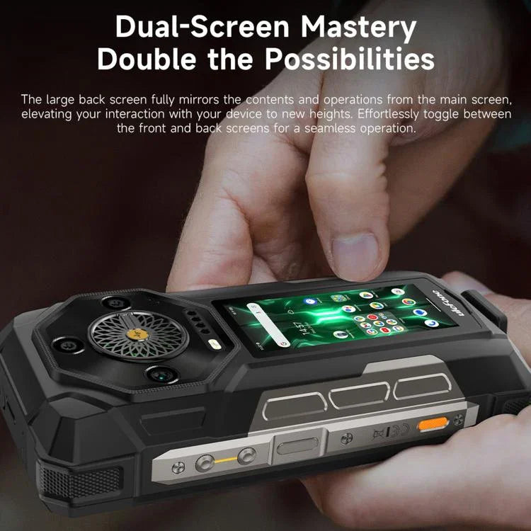 Ulefone Armor 33 Pro โทรศัพท์กันกระแทก, 16GB+512GB, กล้องมองเห็นในที่มืด, 6.95 นิ้ว + 3.4 นิ้ว จอคู่ Android 14 MediaTek Dimensity 7300X Octa Core, เครือข่าย: 5G, OTG, NFC, Armor 33 Pro