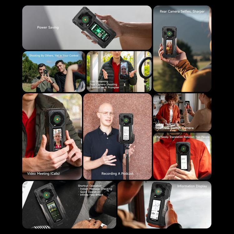 Ulefone Armor 33 Pro โทรศัพท์กันกระแทก, 16GB+512GB, กล้องมองเห็นในที่มืด, 6.95 นิ้ว + 3.4 นิ้ว จอคู่ Android 14 MediaTek Dimensity 7300X Octa Core, เครือข่าย: 5G, OTG, NFC, Armor 33 Pro