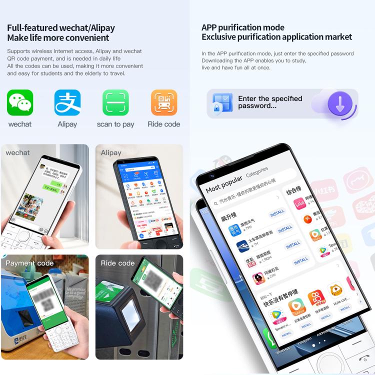 DOOV R70 โทรศัพท์ปุ่มกด, 6GB+128GB, 4 นิ้ว Android 13 Mediatek MT6762 Octa Core, เครือข่าย: 4G, รองรับ Google Store, มีกล้อง, มีกล้อง