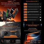 Blackview FORT 1, 4GB+128GB, 6.56 นิ้ว Android 15 Unisoc UMS9230E T615 Octa Core, เครือข่าย: 4G, OTG, NFC, 4GB+128GB