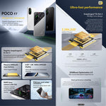 Xiaomi POCO F7 Global, 12GB+256GB, สแกนลายนิ้วมือบนหน้าจอ, 6.83 นิ้ว Xiaomi HyperOS 2 Snapdragon 8s Gen 4 Octa Core, NFC, เครือข่าย: 5G, 12GB+256GB