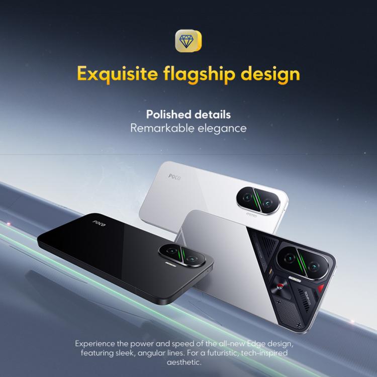 Xiaomi POCO F7 Global, 12GB+256GB, สแกนลายนิ้วมือบนหน้าจอ, 6.83 นิ้ว Xiaomi HyperOS 2 Snapdragon 8s Gen 4 Octa Core, NFC, เครือข่าย: 5G, 12GB+256GB